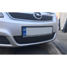 Зимняя накладка на решетку радиатора (2005-2008) Глянцевая для Opel Zafira B