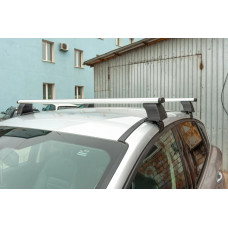 Поперечины на гладкую крышу (2 шт, Asaf V4) для Kia Cerato 2 2010-2013 гг