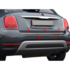 Кромка багажника (нерж) Carmos - Турецька сталь для Fiat 500X 2014-2024 рр