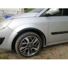 Расширители арок (4 шт, черные) для Renault Scenic/Grand 2003-2009 гг