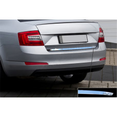 Накладка на багажник нержавейка OmsaLine - Итальянская Нержавейка для Skoda Octavia III A7 2013-2019 гг