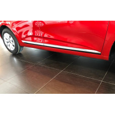 Накладки на дверний молдинг (нерж) Carmos - Турецька сталь для Renault Clio V 2019- рр