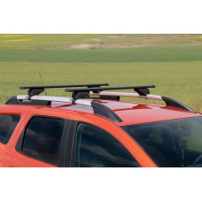 Поперечины на стандартные рейлинги с замком Wizard V1 (2 шт) 115см, черные