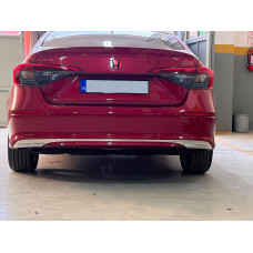 Накладка на задний бампер Нержавейка (Sedan) для Honda Civic Sedan 2021- гг