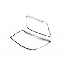 Накладки на фары (2 шт, пластик) для Toyota Hilux 2006-2015 гг