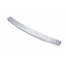 Накладка на задний бампер SW (Carmos, сталь) 2000-2005 для Volkswagen Passat B5