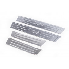 Накладки на пороги Carmos V1 (4 шт, нержавейка) для Hyundai IX-35 2010-2015 гг