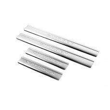 Накладки на пороги OmsaLine (4 шт., Нерж.) для Citroen C-4 2004-2010 рр