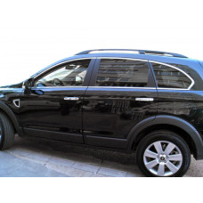 Верхние молдинги окон нержавейка (6 шт) для Chevrolet Captiva 2006-2019 гг