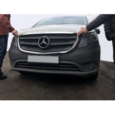 Окантовка решетки (2 шт., нержавейка) для Mercedes Vito/V-class W447 2014- гг