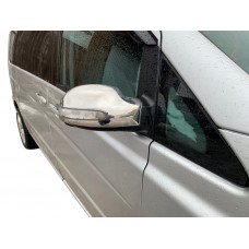 Накладки на Зеркала Нержавейка (2004-2010, Viano, 2 шт) для Mercedes Vito W639