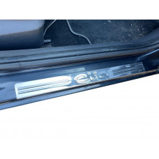 Накладки на пороги OmsaLine (4 шт., нержавейка) для Renault Clio III 2005-2012 гг