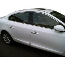 Верхние молдинги окон нержавейка (4 шт) для Renault Fluence 2009-2016 гг