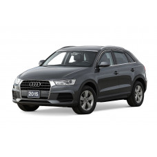 Ветровики с хромированным молдингом Niken Luxury (4 шт) для Ауди Q3 2011-2019 гг