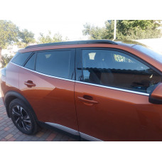 Окантовка Окон (6 шт, Нержавейка) для Peugeot 2008 2019- гг