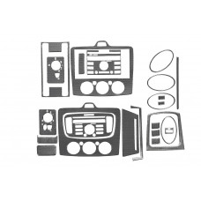 Накладки на панель AC (Maxi-set, Карбон) для Ford Focus II 2005-2008 рр