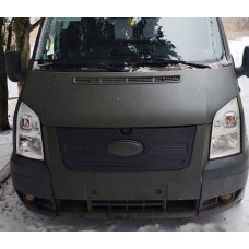 Зимняя накладка на решетку радиатора (2006-2014) Глянцевая для Ford Transit