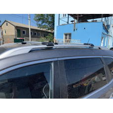 Перемички на рейлінги під ключ (2 шт) до 110 см, Чорний для Nissan Qashqai 2014-2021 рр