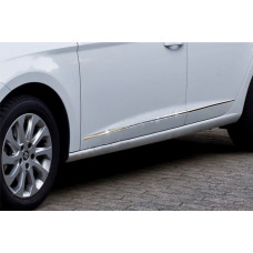 Дверные молдинги нержавейка (4 шт) для Seat Leon 2013-2020 гг