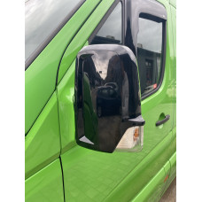 Накладки на дзеркала BlackEdition (2 шт., пласт) для Mercedes Sprinter W906 2006-2018 рр