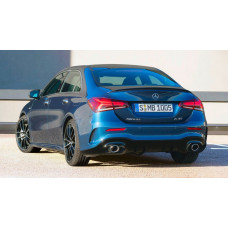 Задний диффузор с насадками на выхлоп (Дизайн A35 SD) для Mercedes A-сlass W177 2018- гг