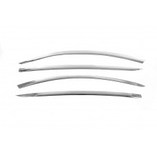 Хромированные ветровики Niken Luxury (4 шт) для Tesla Model Y 2020- гг