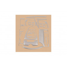 Накладки на панель приборов (2013-2025) Алюминий для Toyota Verso 2009- гг