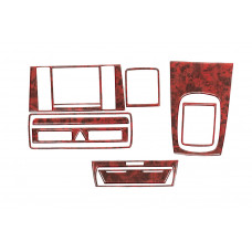 Комплект накладок в салон (1999-2000) Темное дерево для Ауди A4 B5