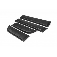 Гладкие молдинги на двери (4 шт, пластиковые) EuroCap - Турция для Renault Duster 2008-2017 гг