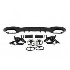 Задний диффузор с насадками на выхлоп (Дизайн A45 SD type-A) для Mercedes A-сlass W177 2018- гг