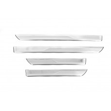 Накладки на пороги OmsaLine (4 шт, нержавейка) для Skoda Kodiaq 2016-2023 гг