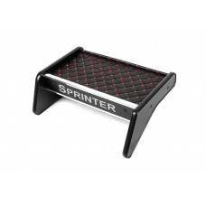 Полиця на панель (1995-2000, Чорна з червоною ниткою) TDI (на панель) для Mercedes Sprinter W901/902/903/904/905 рр