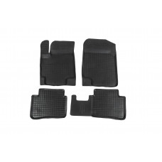 Резиновые коврики с бортиком (4 шт, Polytep) для Hyundai Accent 2006-2010 гг
