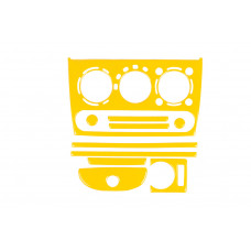 Накладки на панель (жовтий колір) для Opel Corsa B 1993-2004 рр