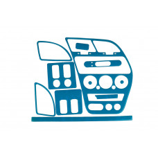 Накладки на панель 1997-2001 (синий) для Peugeot 306