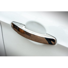 Хромированные Накладки на Ручки (4 шт., Нержавейка) Без чипа, Carmos - Турецкая сталь для Ford Kuga 2008-2013 гг