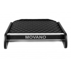 Полка на панель (Черная с черной строчкой) для Opel Movano 2010-2021 гг