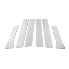 Накладки на дверные стойки из нержавеющей стали (HB/SD) (6 шт) для Opel Astra J 2009-2015 гг