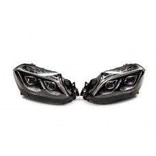 Передні фари (для переобладнаних авто з GL в GLS, 2 шт) для Mercedes GL/GLS сlass X166 2012-2019 рр