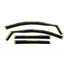 Вітровики вставні Niken Luxury (4 шт) для Nissan Qashqai 2014-2021 рр