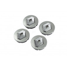 Серые колпачки на диски 5884 (56мм на 52мм, 4 шт) для Renault