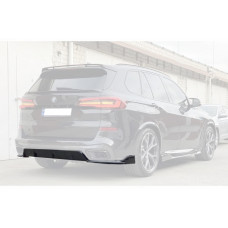 Диффузор заднего бампера V2 (2018-2022, Черный Глянец) для BMW X5 G05 2019- гг