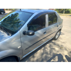 Ветровики на окна (4 шт., Sunplex Sport) для Dacia Logan I 2005-2008 гг