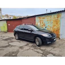 Поперечины на штатные места с замком Wingbar V3 (2 шт) Серые для Mazda CX-7 2006-2012 гг