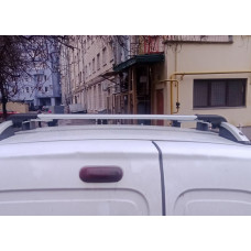 Поперечины на рейлинги с замком (2 шт) до 110 см, черный для Renault Kangoo 1998-2008 гг