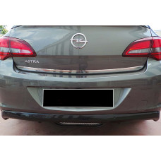 Задний диффузор DPT V-2 (SD, Черный Глянец) для Opel Astra J 2009-2015 гг