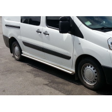 Боковые трубы BB002 (2 шт., нержавейка) 70 мм, длинная база для Fiat Scudo 2007-2015 гг