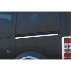 Молдинги під зсувну двері (нерж.) 1 двері, коротка база для Ford Connect 2002-2006 рр