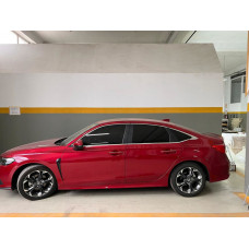 Нижние молдинги стекол нержавейка (8 шт) Carmos - Турецкая Нержавеющая Сталь для Honda Civic Sedan 2021- гг