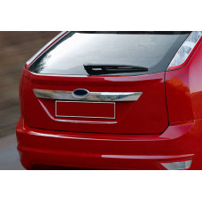 Накладка на крышку багажника (HB, нерж. сталь) для Ford Focus II 2008-2011 гг